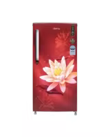 Aisen DC Refrigerator/ Fridge 182Ltrs Red with flowers (ANREFDC195RE)